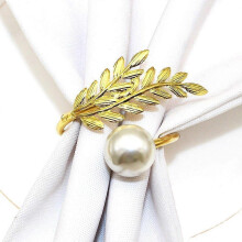 Set of 6 adjustable metal napkin rings for Christmas, graduation, Easter