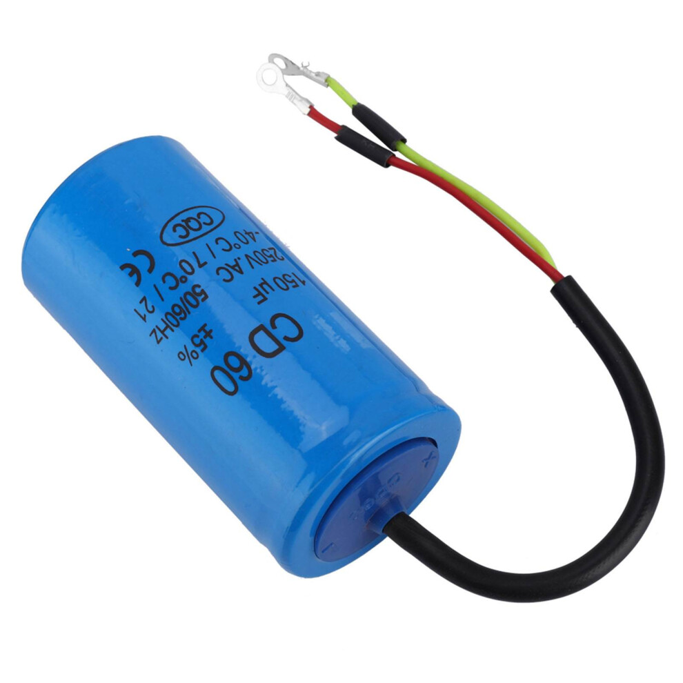 Cd60 150Uf 250V Ac Blue Run Capacitor 50/60Hz 9301393766636