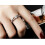 Dww - A women's white diamond ring (white copper plated with platinum), with adjustable opening 5