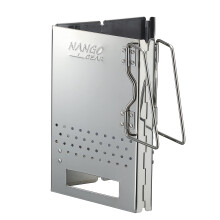 Stainless Steel Folding Charcoal Starter for BBQ Grilling, Fast Ignition and Compact Outdoor Use