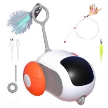 (orange) Turbo Tail 20 Cat Toy - 2024 Best Turbo Tail Mouse Cat Toy Remote Control Toy ~