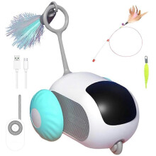(blue) Turbo Tail 20 Cat Toy - 2024 Best Turbo Tail Mouse Cat Toy Remote Control Toy ~