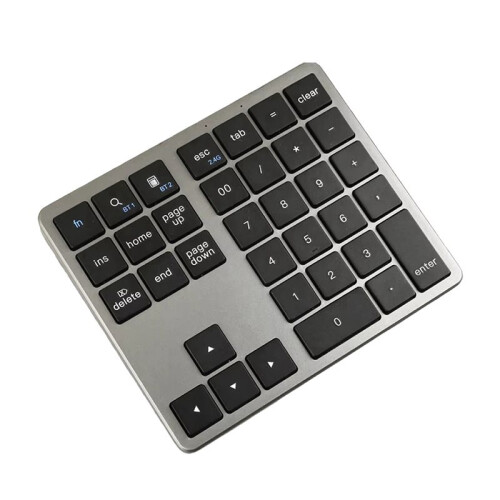 2X 2.4G Wireless  Number Pad 35 Keys Remote Connection Numpad Numeric Keypad A 2