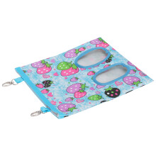 Rabbit Hay Feeder Bag - BlueStrawberry 11.4x9.6 in
