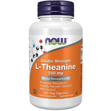 Now Foods L-Theanine, 120 Vcaps (Pack of 1)