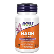 Now Foods NADH with Ribose,10 mg ,60 Vcaps (Pack of 2)