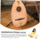 Mandolin Tailpiece and Bridge Set Metal Upgrade Kit for Bright Tonal Response and Easy String Replacement 4