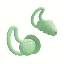 (Green and box) Portable Anti Silicone Earplugs Waterproof Swims Ear Plugs Sleep Diving Softs Comfort Canceling Noise Reduction Soundproof