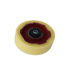 5 Inch Heavy Duty Nylon Caster Wheel with Iron Core and Ball Bearing, Smooth Rolling White Design