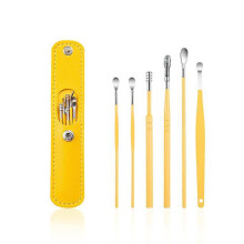 (5) Ear Cleaner Wax Pickers Earpick Wax Remover Curette Ear Pick Cleaner Kit Spoon Care Ear Clean Tool