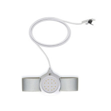 Wired Bedwetting Alarm with Clip, Sound and Vibration Alerts for Nighttime Incontinence White