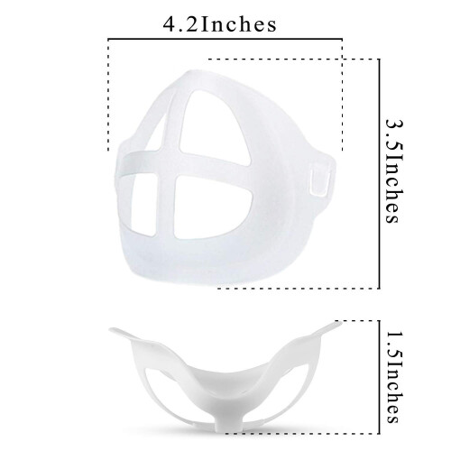 Mask Bracket 15 Pack 3D Silicone Inner Support Frame for Comfortable Breathing and Makeup Protection White 1