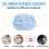 Mask Bracket 15 Pack 3D Silicone Inner Support Frame for Comfortable Breathing and Makeup Protection White 5