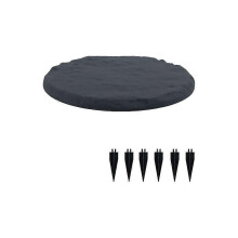 (rotundity, Cyan) 4pcs/set Stake Down Stepping Stones, Non-Slip Stake Down Stepping Stones Square Outdoor