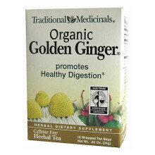 Traditional Medicinals Organic Golden Ginger Digest Tea, 16 Bags (Pack of 2)
