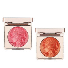 (pink and orange) Embossed Smooth Powder Blush Palette for Cheeks, Rulobral Embossed Girl Blush