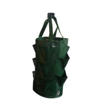 Hanging Planting Bag for Vegetables and Herbs, Reusable Green Vertical Planter for Outdoor Gardens