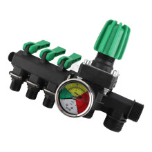 Agricultural Sprayer Control Valve with Shut Off, 3 Way Water Splitter for Farm and Aquaculture Use