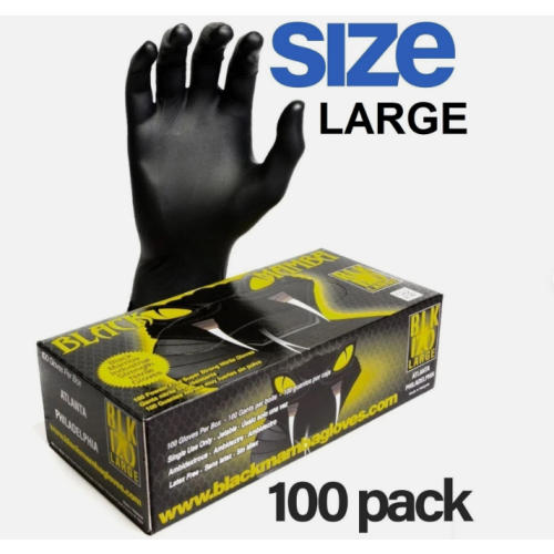 Black Mamba Super Strong Mechanics Workshop Disposable Nitrile Gloves ALL SIZES