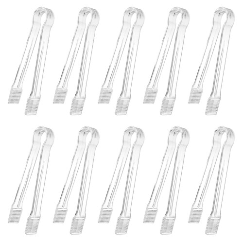 10 Ice Clip Compacts Clear Kitchen Buffets Serving Tongs For