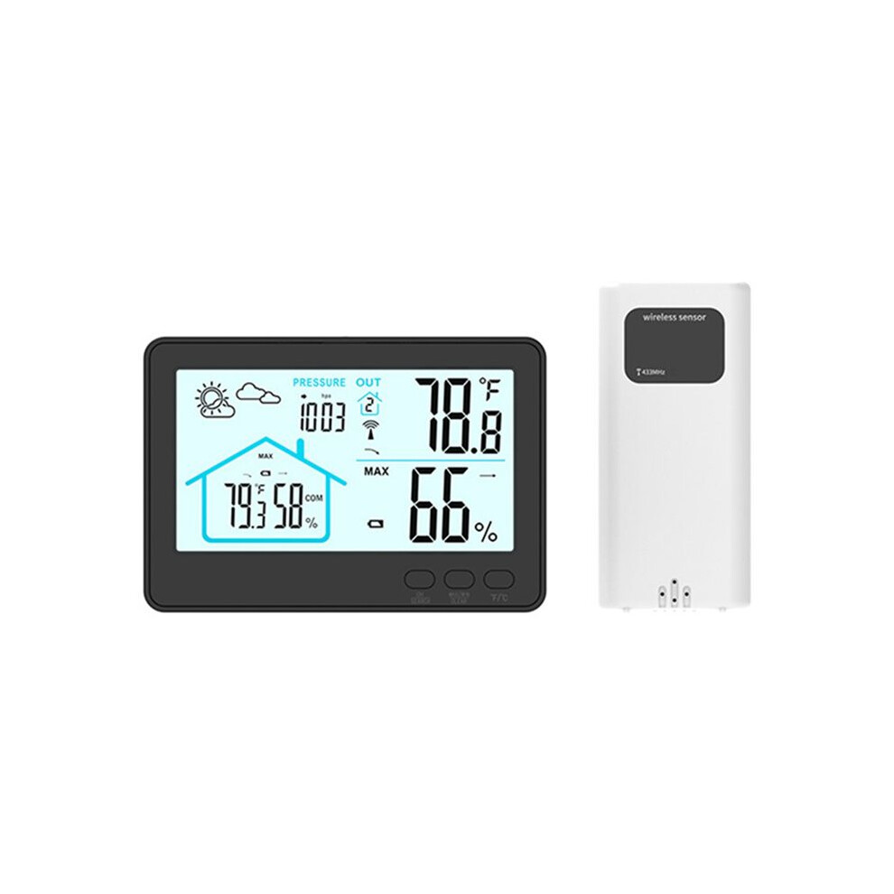 Wireless Weather Station Indoor Outdoor Thermometer Hygrometer Home Weather Forecast Clock Weather Stations B Tauoh