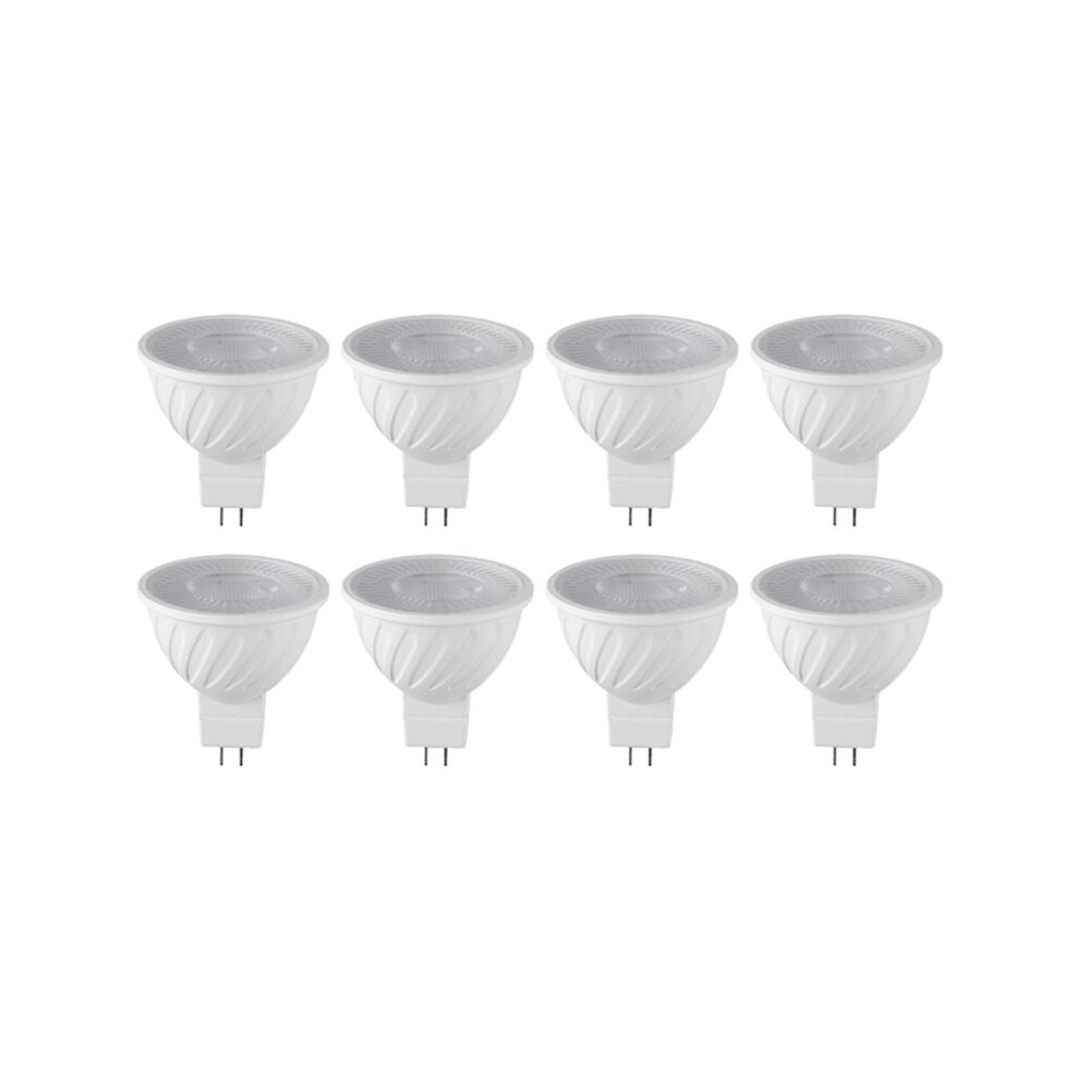 8Pcs 7W Mr16 Dob Led Bulb Gu5.3 Base 6000K 580Lm For Ceiling Track Home Use Dob Bulb White/Light Tauoh