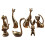 Antike Miniatur-Tierstatue aus massivem Messing, dekorative-6 3