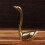 Antike Miniatur-Tierstatue aus massivem Messing, dekorative-6 7