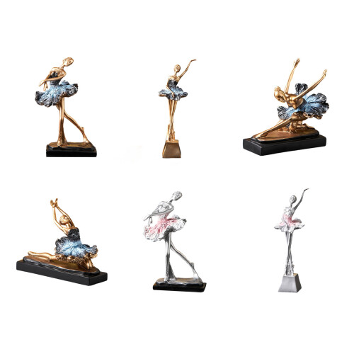 Ornement de danseuse de Ballet, Sculpture de figurine en-4 2