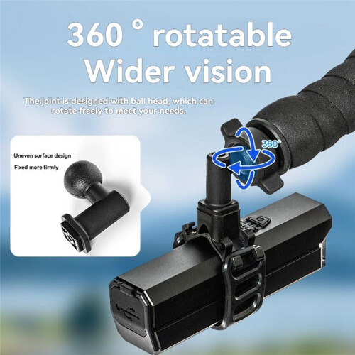 Adjustable Bicycle Handlebar Plug Flashlight Holder Mountain Road Bike Universal Handle Bar Plug Stand Bracket 1