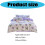 Brushed Cotton 4Pcs Bedding Set Queen Size-1.8m Little cherry 3