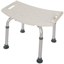 Adjustable Shower Chair for Seniors with AntiSlip Stable Design, Ergonomic Seat and Easy Grip Handles