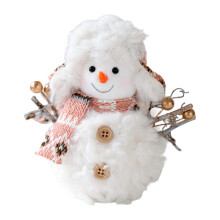 Poupée bonhomme de neige tricotée en peluche douce, décoration-S