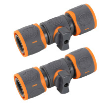 2PCS Universal ABS Bidirectional Flows Coupling Fast Release