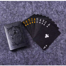 Black & Gold Playing Cards Luxury Stylish Waterproof Poker Deck Night Game