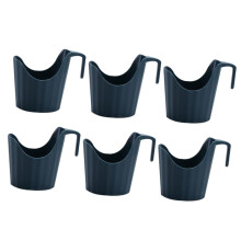 Disposable Cup Holder 6pcs AntiScald Coffee Cup Sleeve Set for Hot Drinks with Smooth Rounded Edges