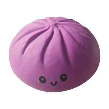 (Purple) Giant Dumpling Squish-y, Jumbo Dumpling Squish-y Toy,Soft Squeeze Decompression Dough,Large Stress Relief Sensory Ball for Adults & Kids