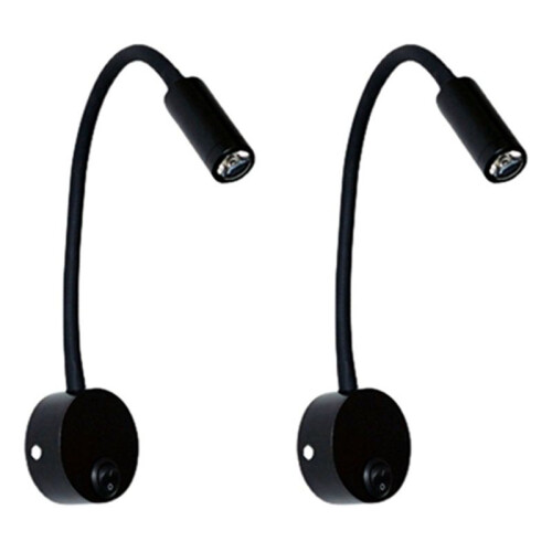 2PCS Bedside Working Study Reading Lamp Wall Lamp Sconces 3W LED Book Lamp Wall Night Light LED for Bedroom Dormitory