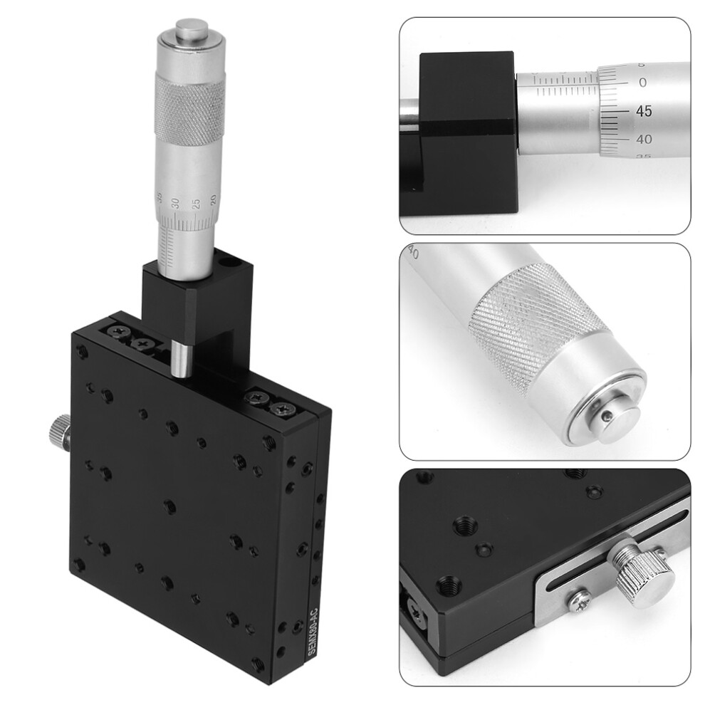 80X80mm Manual Cross Roller Linear Stage With Micrometer Fine Adjustment 4001393767651