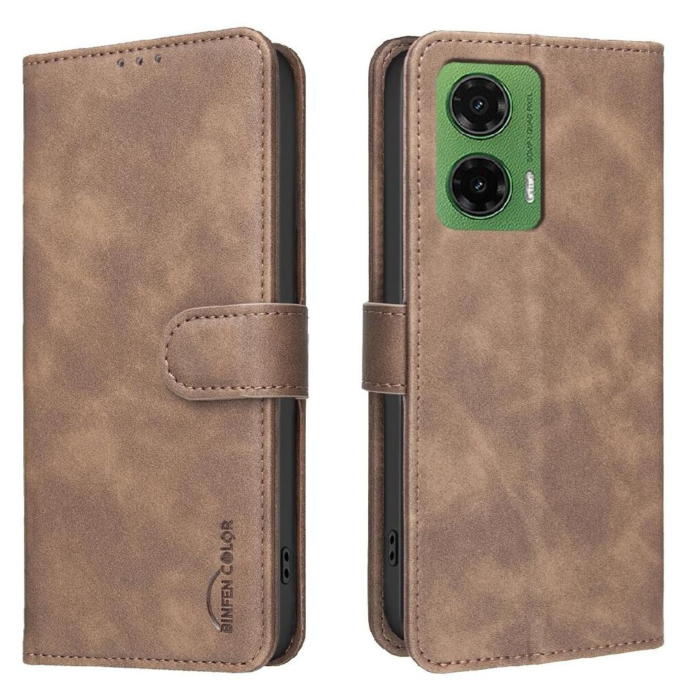 () Phone Case For Motorola Moto G35 5G All Round Shockproof Convenient Kickstand Rfid Blocking Protection Drop Protection 764563347896