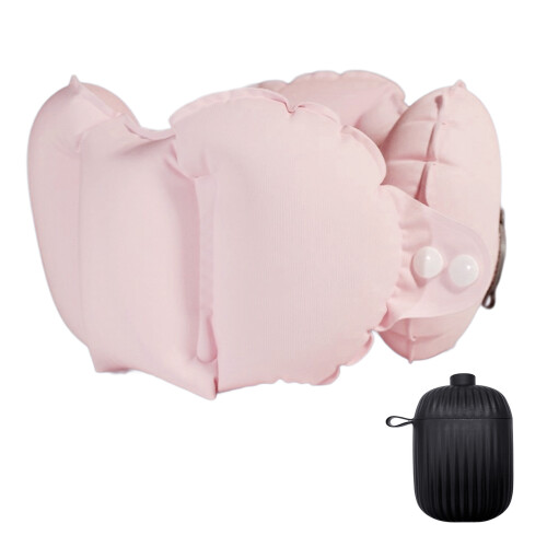 Weiches, doppelseitiges Reisekissen, TPU-Materialien,-Rosa