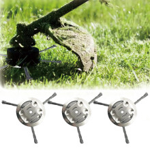 Universal Steel Wire Trimmer Head Replacement 360 Rotating HeavyDuty Brush Cutter for Grass and Weeds (2,3 Blades)