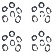 4X Road Handlebar Spacer Special Washer 28.6MM Fork Headset Spacer for Aerodynamic Integrated Handlebar Bike Parts