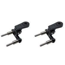 2X Bicycle Headlight Mount Adaptor for Stem Mount Cycling Front Light LED Lamp Holder Bracket Camera Type Connector