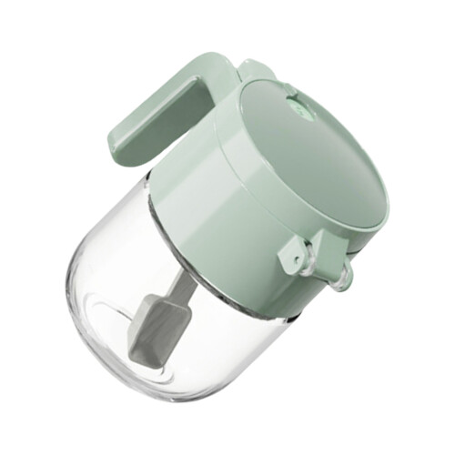 Distributeur de sel de cuisine multifonctionnel, pot en-Vert
