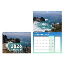 2026 bureaukalender, hangende maandelijkse muurkalender 2026- 1