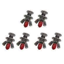 6Pcs 316 Stainless Steel Diving Screws Butterfly Backplate Wing Nuts for Underwater Scuba Diving BCD Accessories