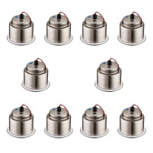 10X Led Light Drink Holder Led Recessed Stainless Steel Cup Drink Holder Cup Shape for Car Marine Boat