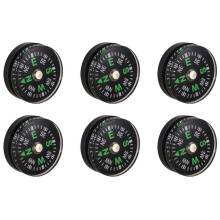 6X Oil Filled Button Compass - Ultra Compact 20mm - SAS Survival Bushcraft