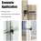 2X Self-Locking Gate  Carbon Steel Post Mounted Fence Gate  Heavy Duty Automatic Gravity Lever 7
